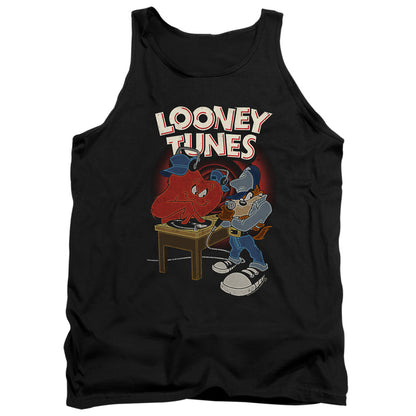 Looney Tunes Dj Looney Tunes Mens Tank Top Shirt Black