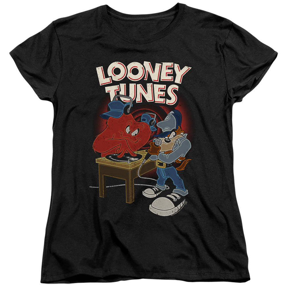 Looney Tunes Dj Looney Tunes Womens T Shirt Black