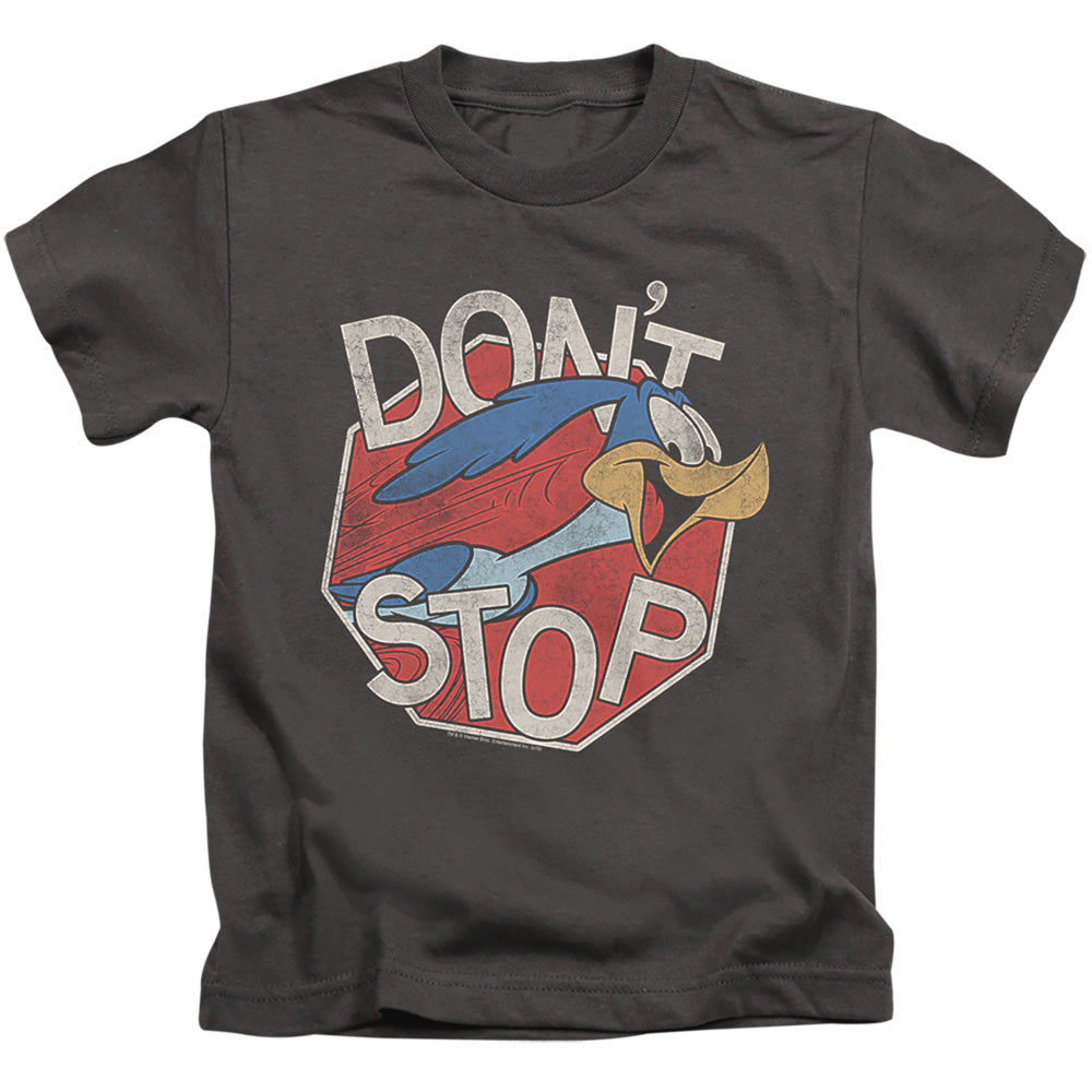 Looney Tunes Dont Stop Juvenile Kids Youth T Shirt Charcoal