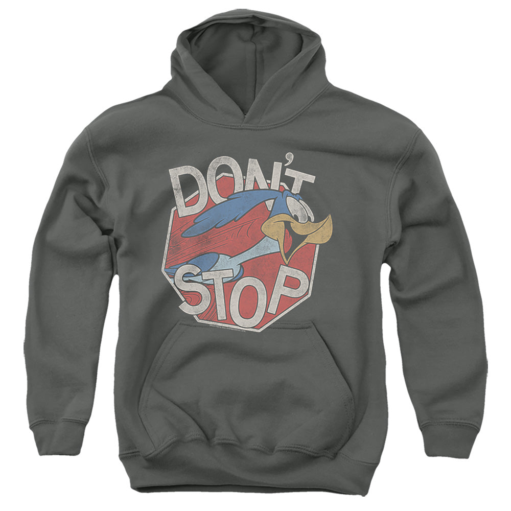 Looney Tunes Dont Stop Kids Youth Hoodie Charcoal