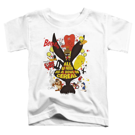Looney Tunes Cereal Toddler Kids Youth T Shirt White