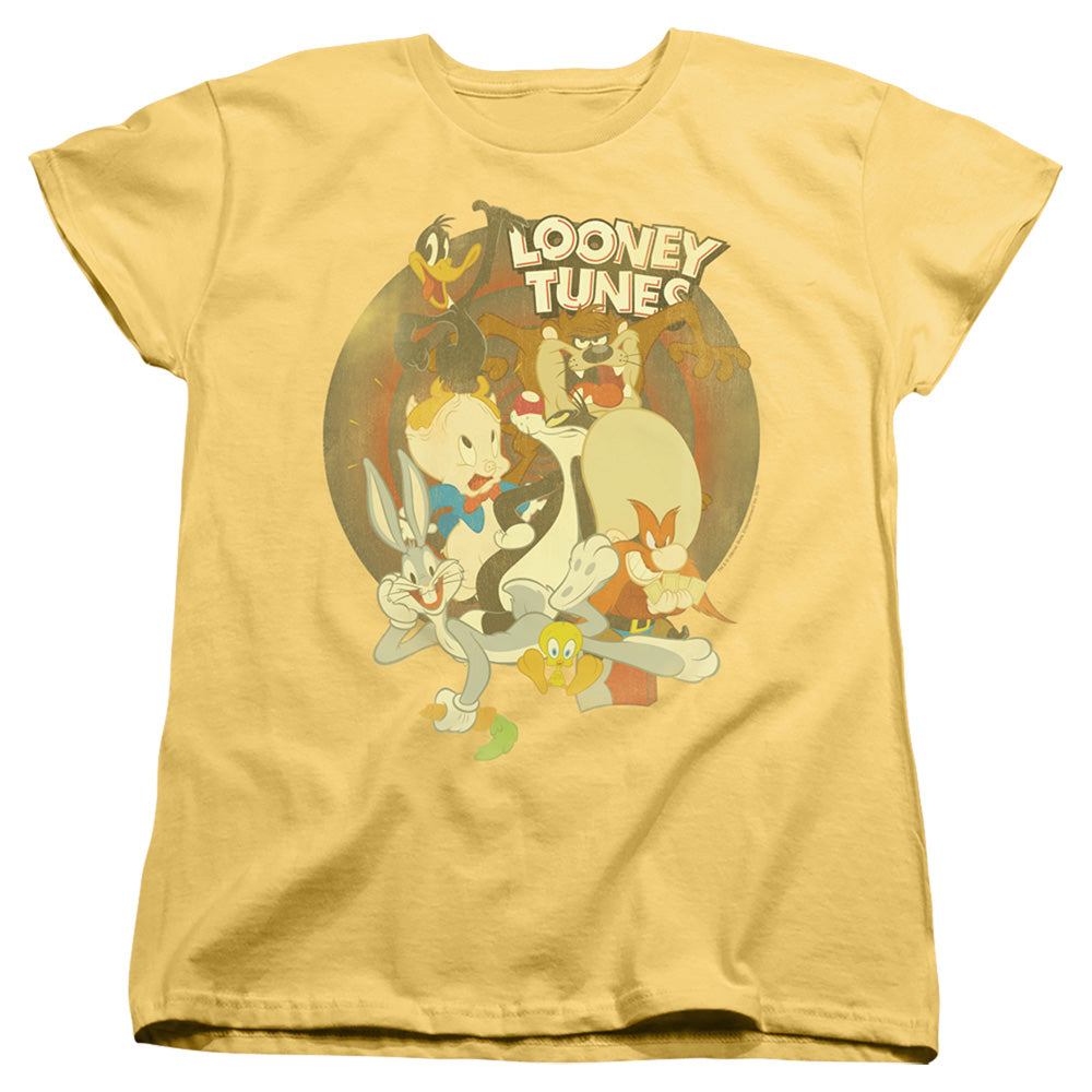 Looney Tunes Gangs All Here Womens T Shirt Banana