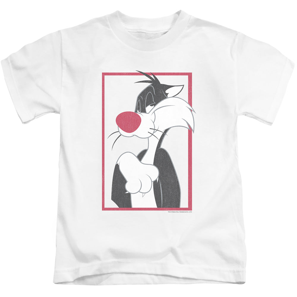 Looney Tunes Sylvester Juvenile Kids Youth T Shirt White