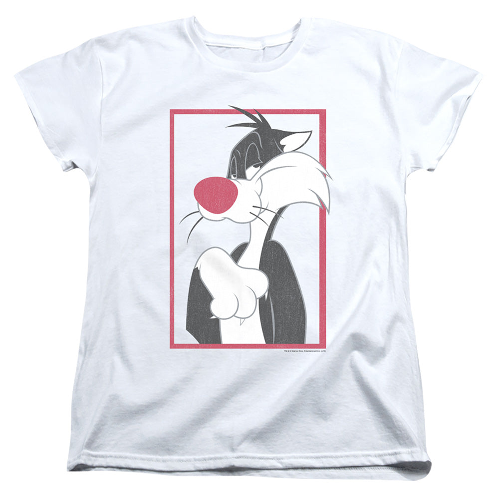 Looney Tunes Sylvester Womens T Shirt White