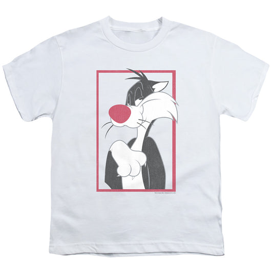 Looney Tunes Sylvester Kids Youth T Shirt White