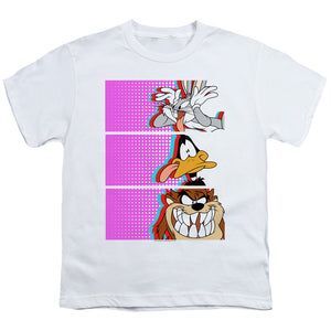 Looney Tunes Tiles Kids Youth T Shirt White