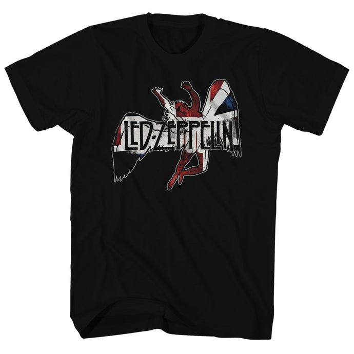 Led Zeppelin Icarus Flag Mens T Shirt Black