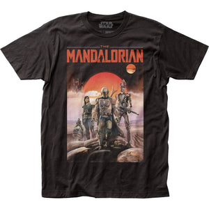 Star Wars The Mandalorian Mandalorian Poster Mens T Shirt Black