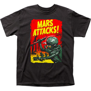 Mars Attacks Gradient Poster Mens T Shirt Black