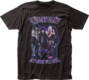 Motley Crue 90’s Style Too Fast For Love Mens T Shirt Black