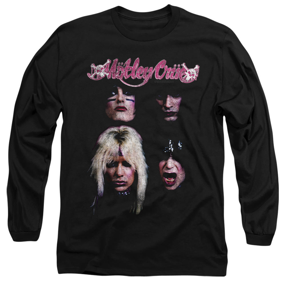 Motley Crue The Crue Mens Long Sleeve Shirt Black