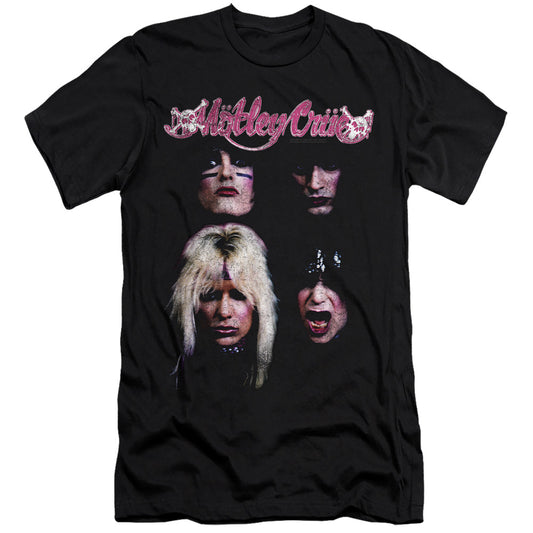 Motley Crue The Crue Premium Bella Canvas Slim Fit Mens T Shirt Black