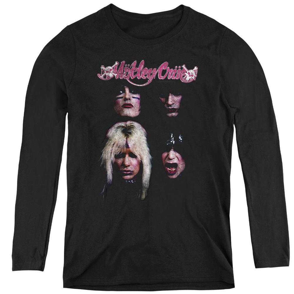 Motley Crue The Crue Womens Long Sleeve Shirt Black