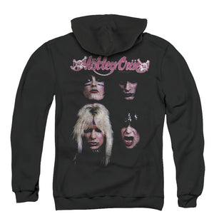 Motley Crue The Crue Back Print Zipper Mens Hoodie Black