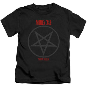 Motley Crue Shout At The Devil Juvenile Kids Youth T Shirt Black