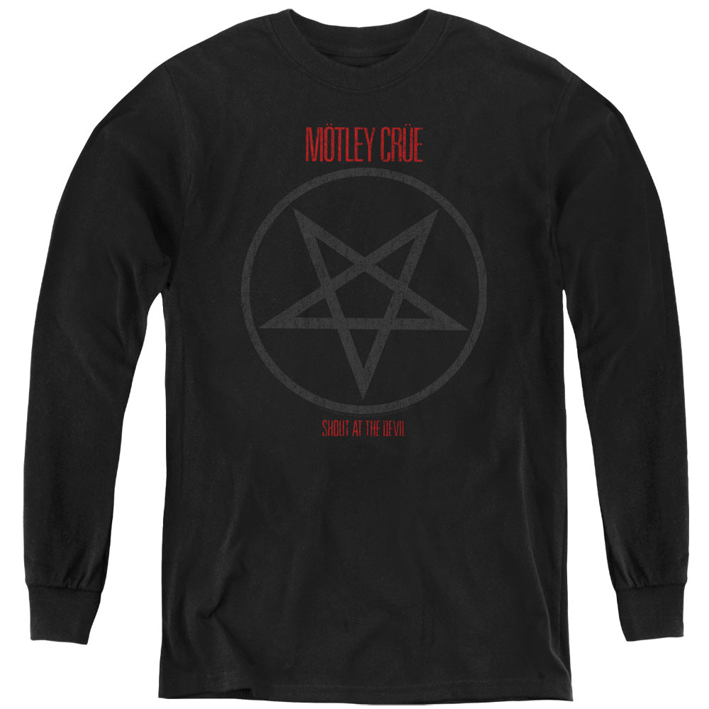 Motley Crue Shout At The Devil Long Sleeve Kids Youth T Shirt Black