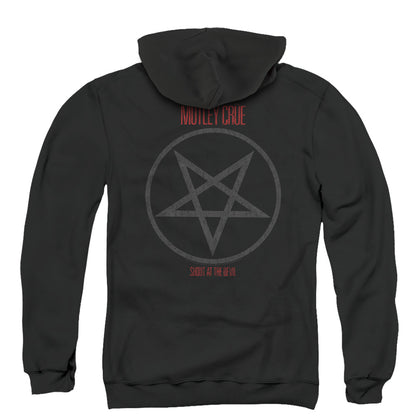 Motley Crue Shout At The Devil Back Print Zipper Mens Hoodie Black