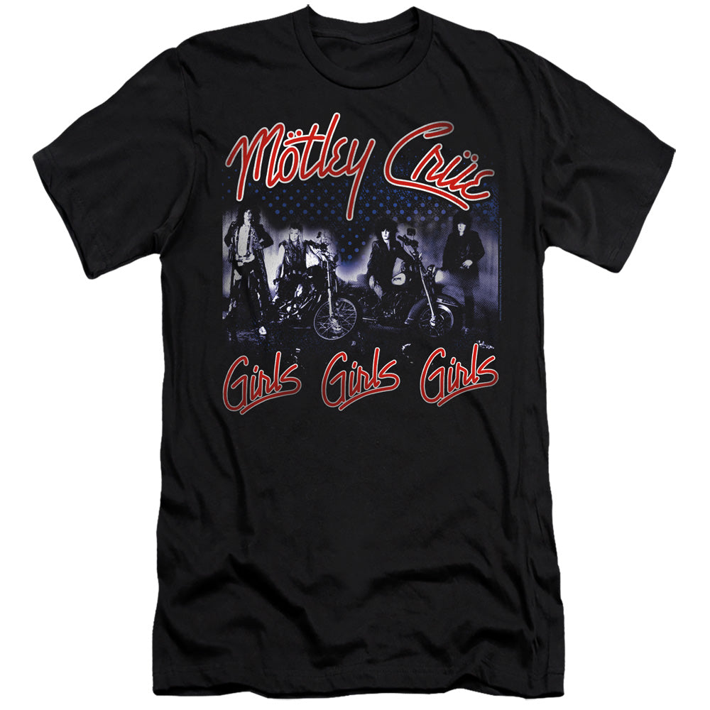 Motley Crue Girls Slim Fit Mens T Shirt Black