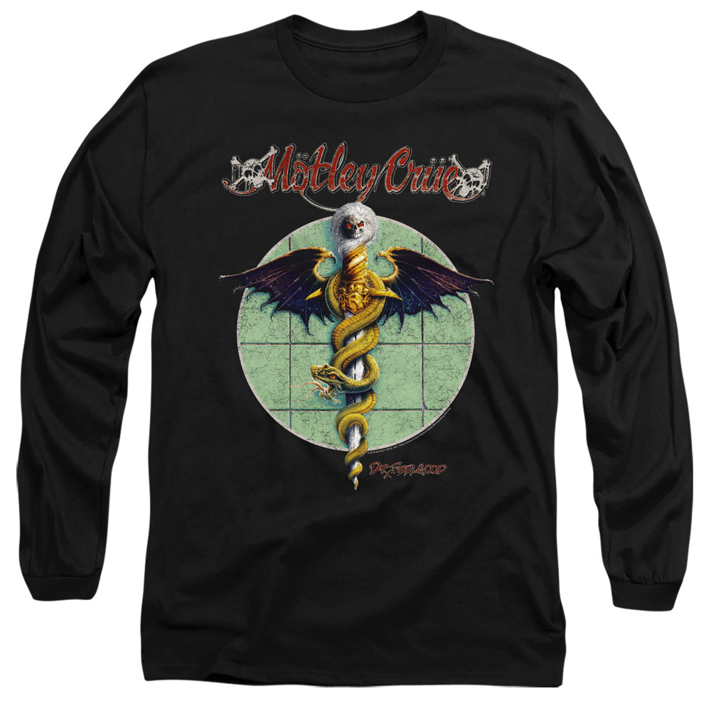 Motley Crue Dr. Feelgood Mens Long Sleeve Shirt Black