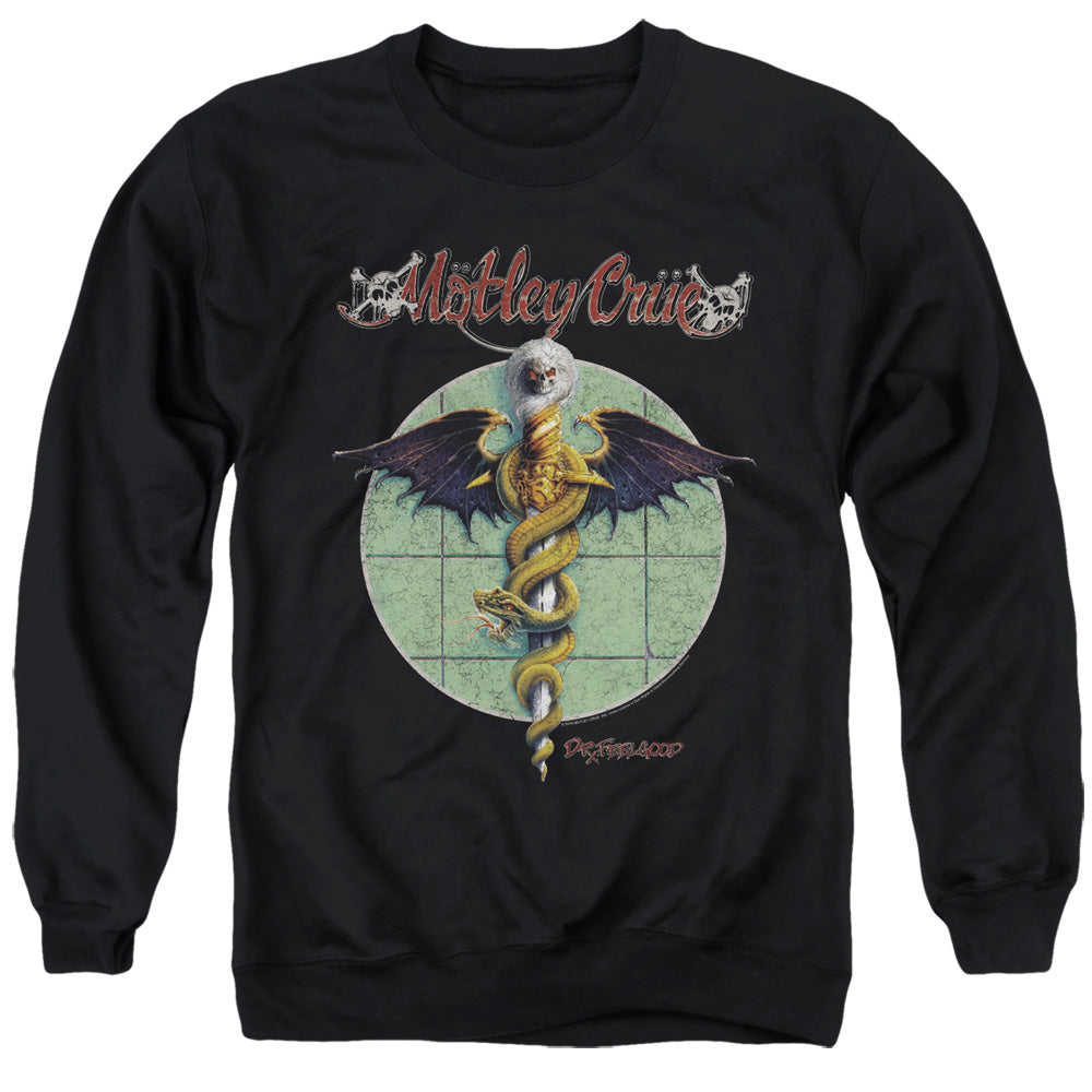 Motley Crue Dr. Feelgood Mens Crewneck Sweatshirt Black