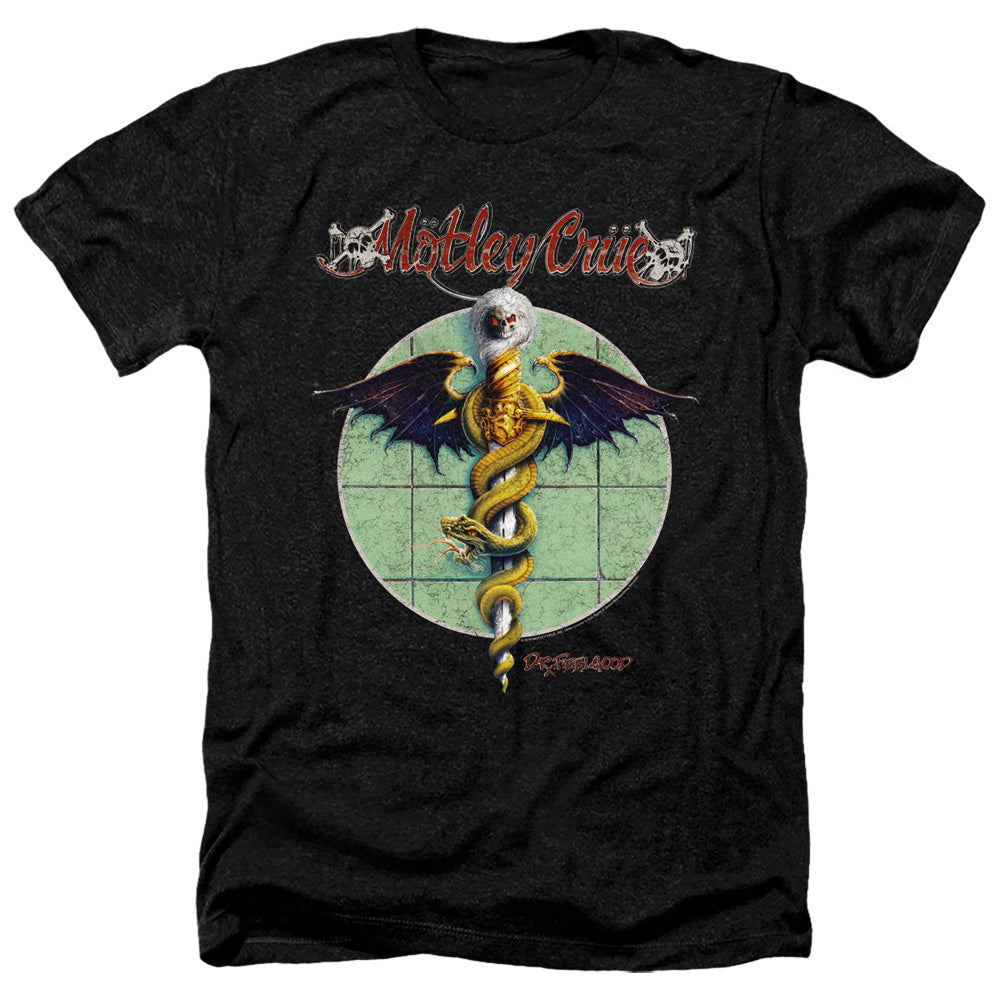 Motley Crue Dr. Feelgood Heather Mens T Shirt Black