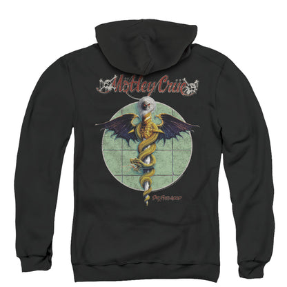 Motley Crue Dr. Feelgood Back Print Zipper Mens Hoodie Black