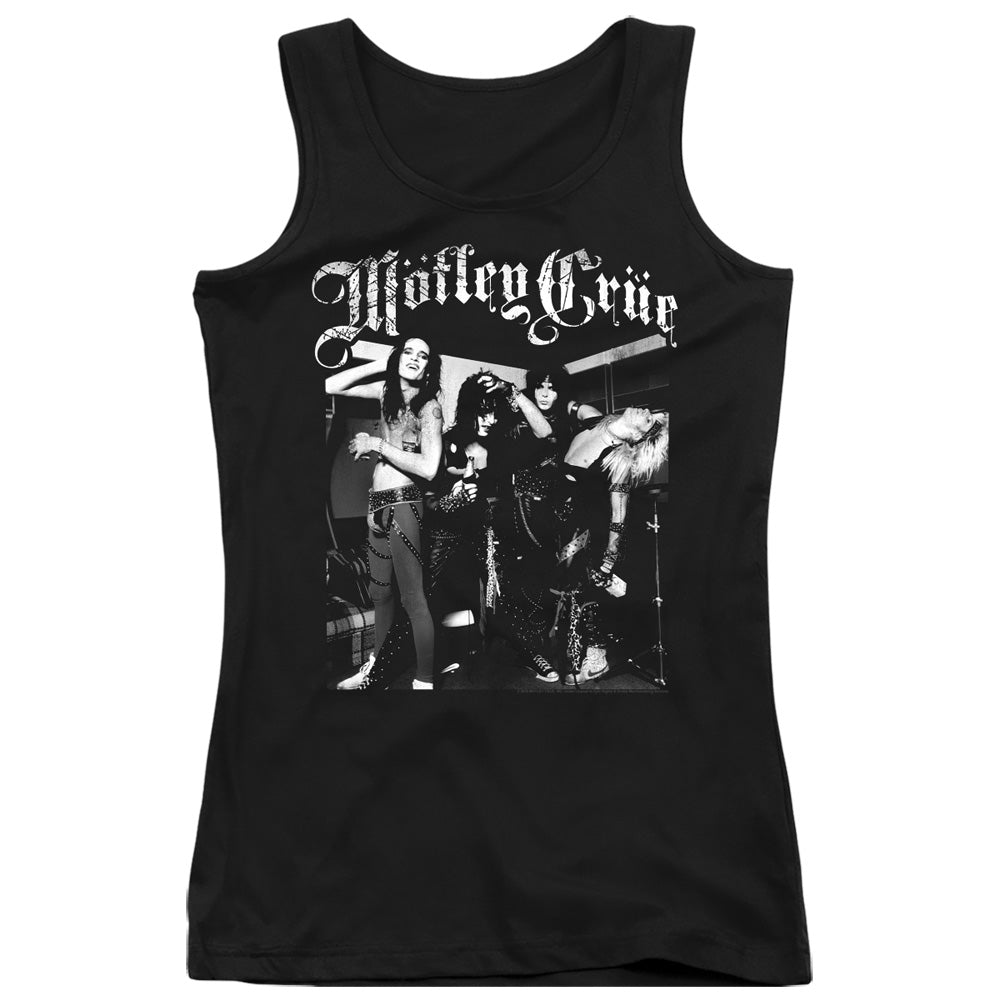 Motley Crue Band Photo Womens Tank Top Shirt Black