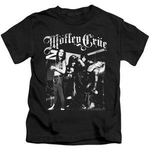 Motley Crue Band Photo Juvenile Kids Youth T Shirt Black