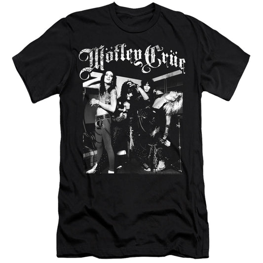 Motley Crue Band Photo Premium Bella Canvas Slim Fit Mens T Shirt Black