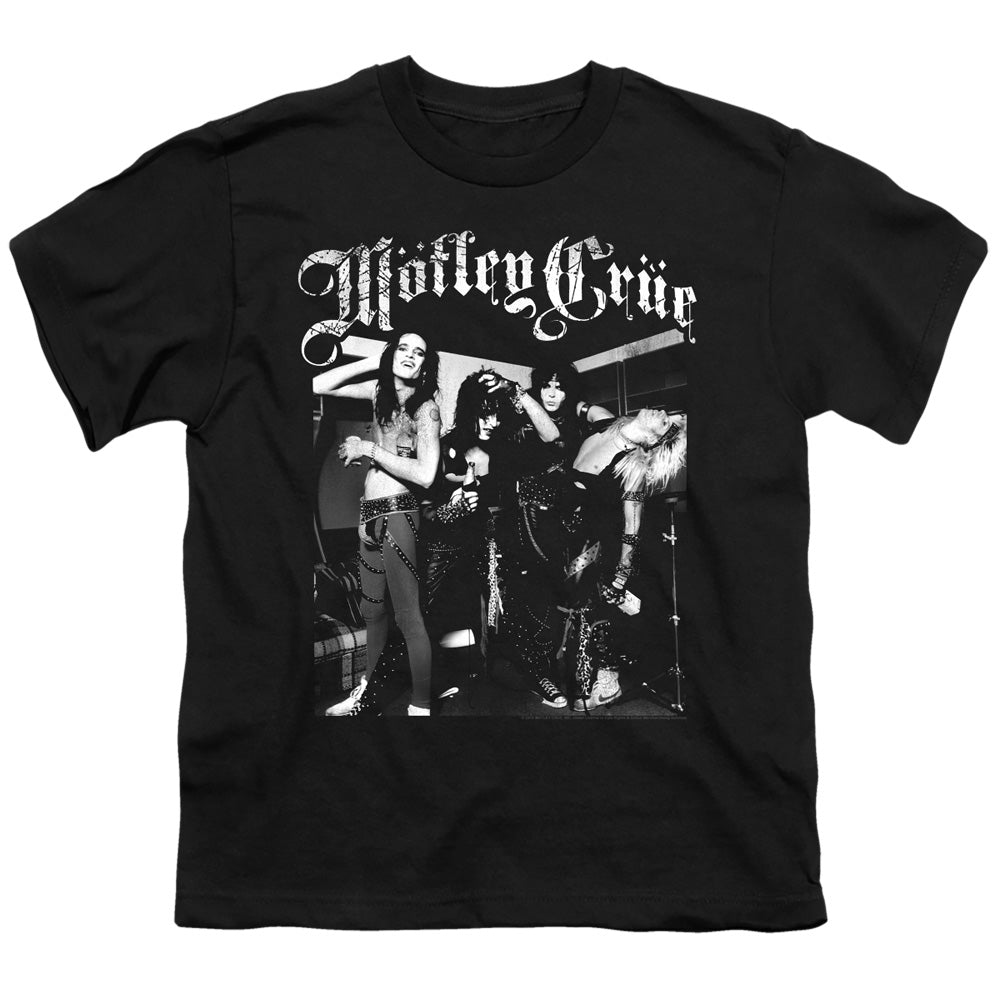 Motley Crue Band Photo Kids Youth T Shirt Black