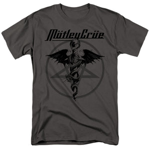 Motley Crue Dr. Devil Mens T Shirt Charcoal