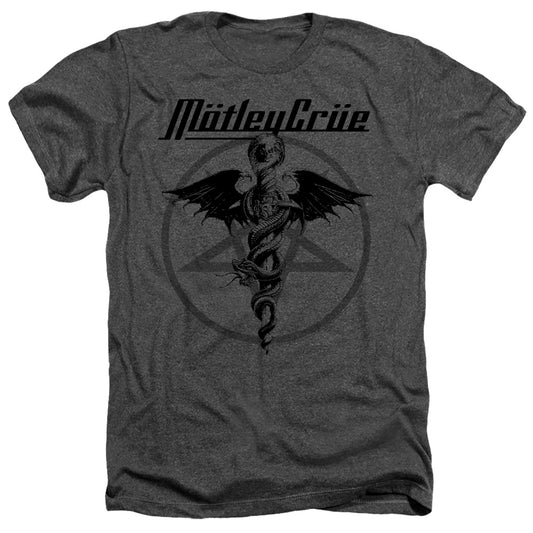 Motley Crue Dr. Devil Heather Mens T Shirt Charcoal