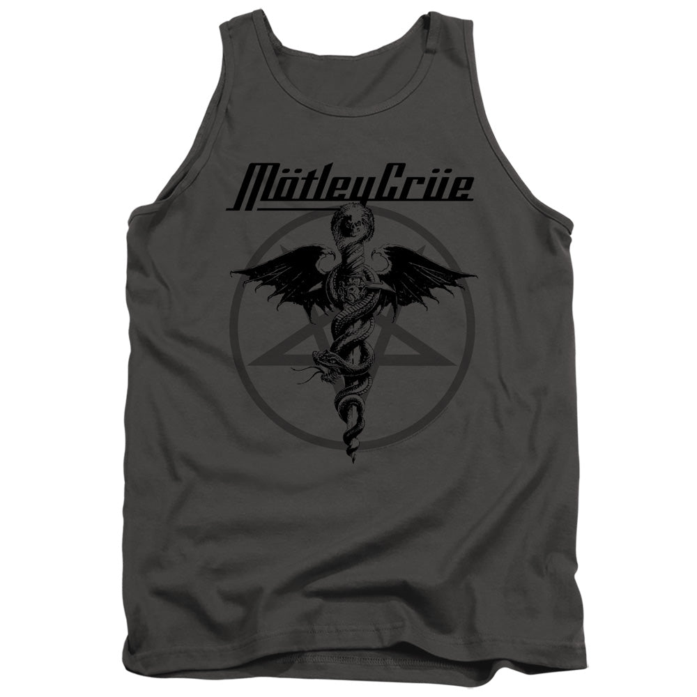 Motley Crue Dr. Devil Mens Tank Top Shirt Charcoal