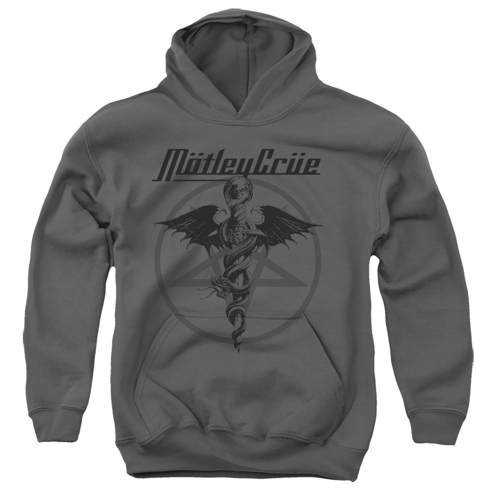 Motley Crue Dr. Devil Kids Youth Hoodie Charcoal