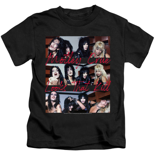 Motley Crue Looks That Kill Juvenile Kids Youth T Shirt Black