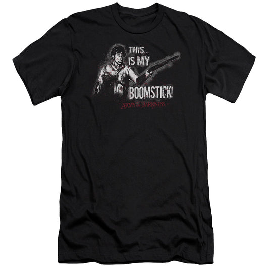 Army Of Darkness Boomstick Slim Fit Mens T Shirt Black