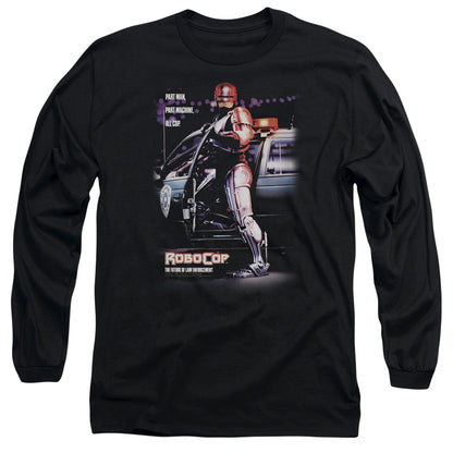 Robocop Poster Mens Long Sleeve Shirt Black
