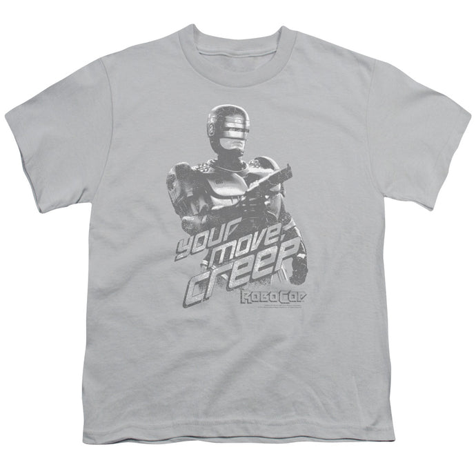 Robocop Your Move Creep Kids Youth T Shirt Silver