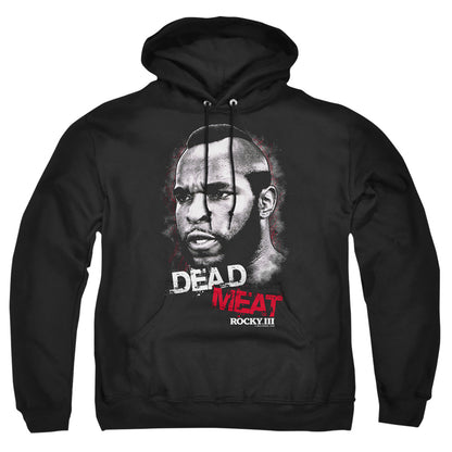 Rocky Iii Dead Meat Mens Hoodie Black Officially Licensed