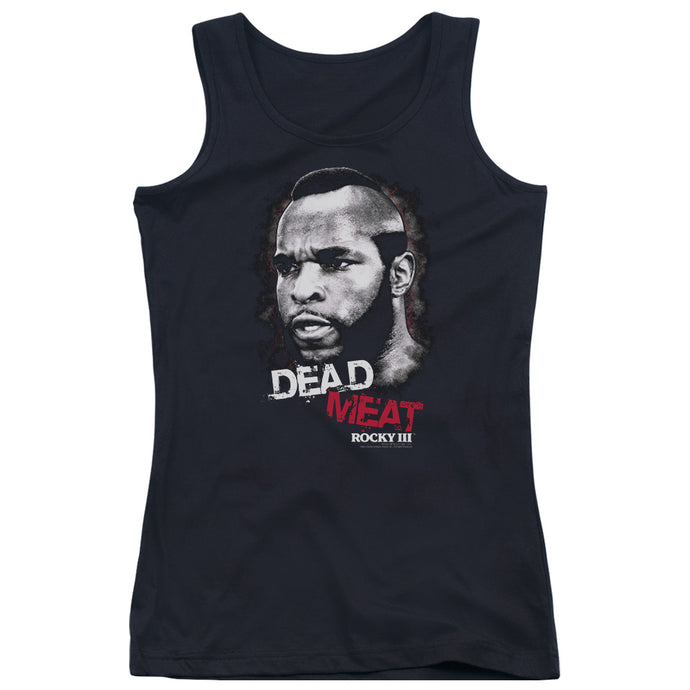 Rocky III Dead Meat Womens Tank Top Shirt Black