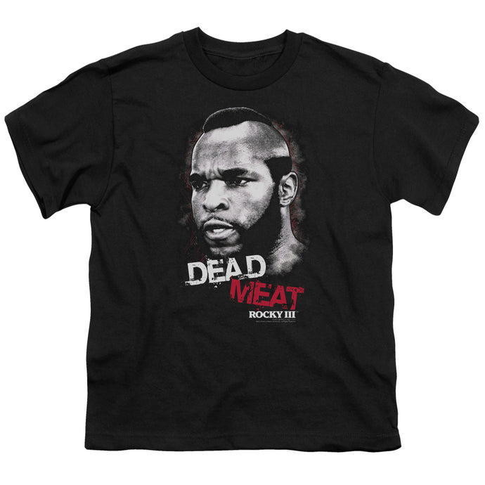 Rocky III Dead Meat Kids Youth T Shirt Black