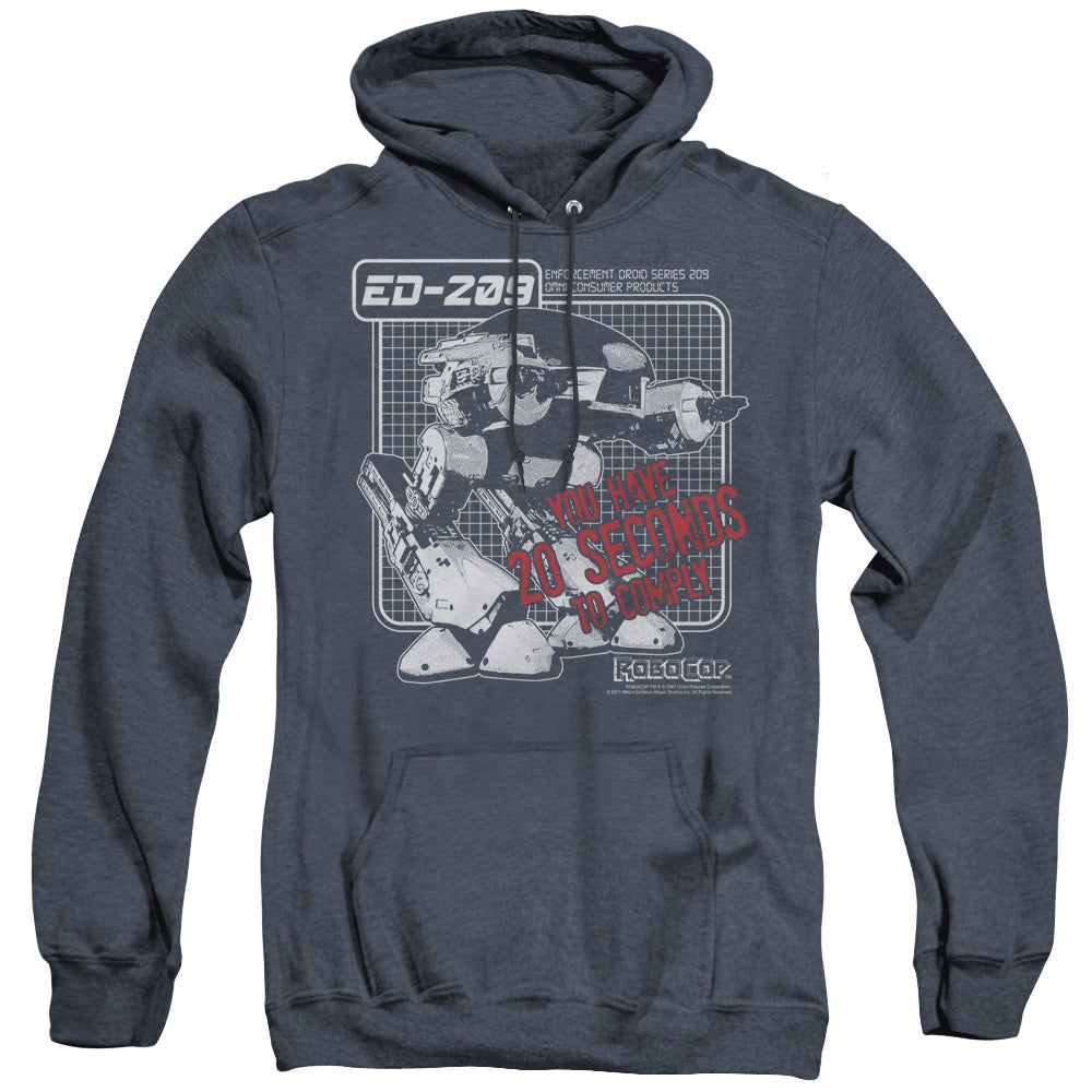 Robocop Ed 209 Heather Mens Hoodie Navy Blue