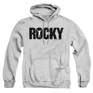 Rocky Logo Mens Hoodie Athletic Heather