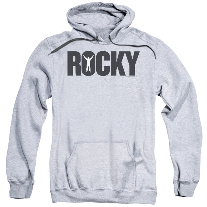Rocky Logo Mens Hoodie Athletic Heather