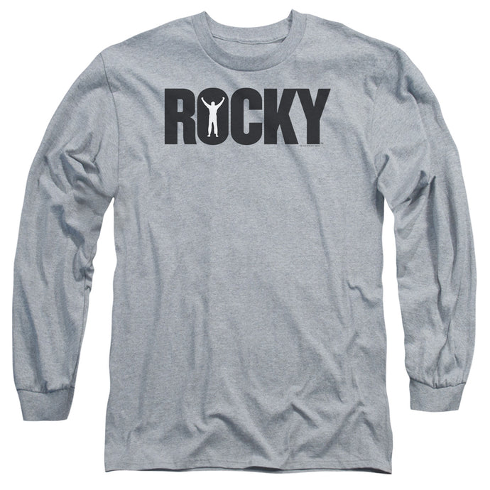 Rocky Logo Mens Long Sleeve Shirt Athletic Heather