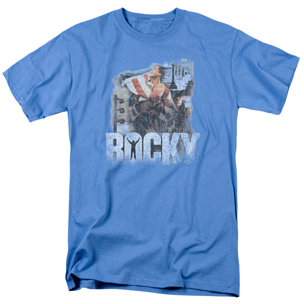 Rocky The Champion Mens T Shirt Carolina Blue Officially Licensed