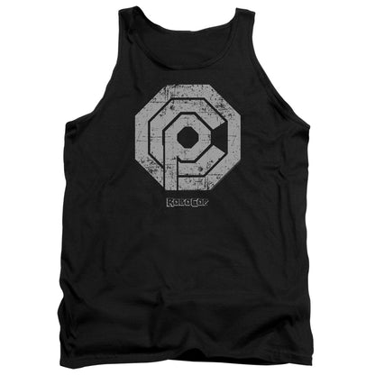 Robocop Distressed Ocp Logo Mens Tank Top Shirt Black