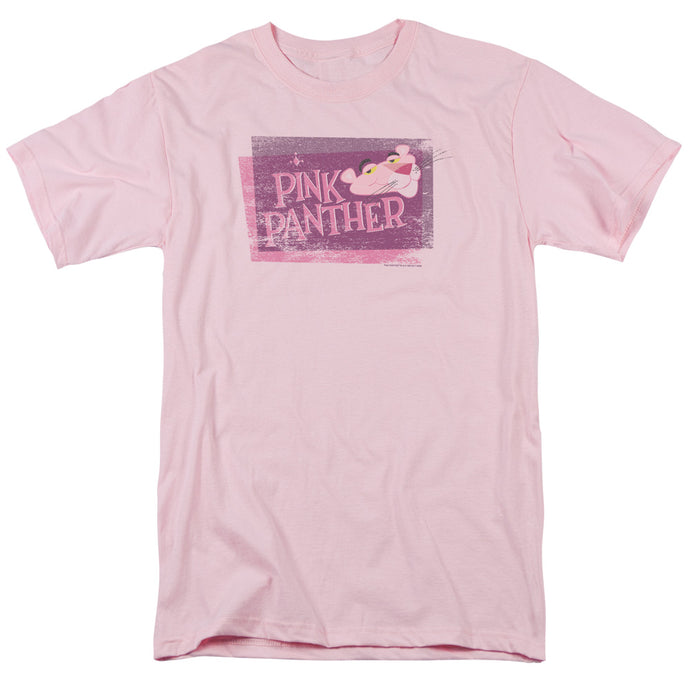 Pink Panther Distressed Mens T Shirt Pink