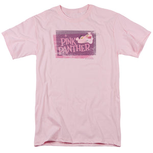 Pink Panther Distressed Mens T Shirt Pink
