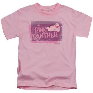 Pink Panther Distressed Juvenile Kids Youth T Shirt Pink